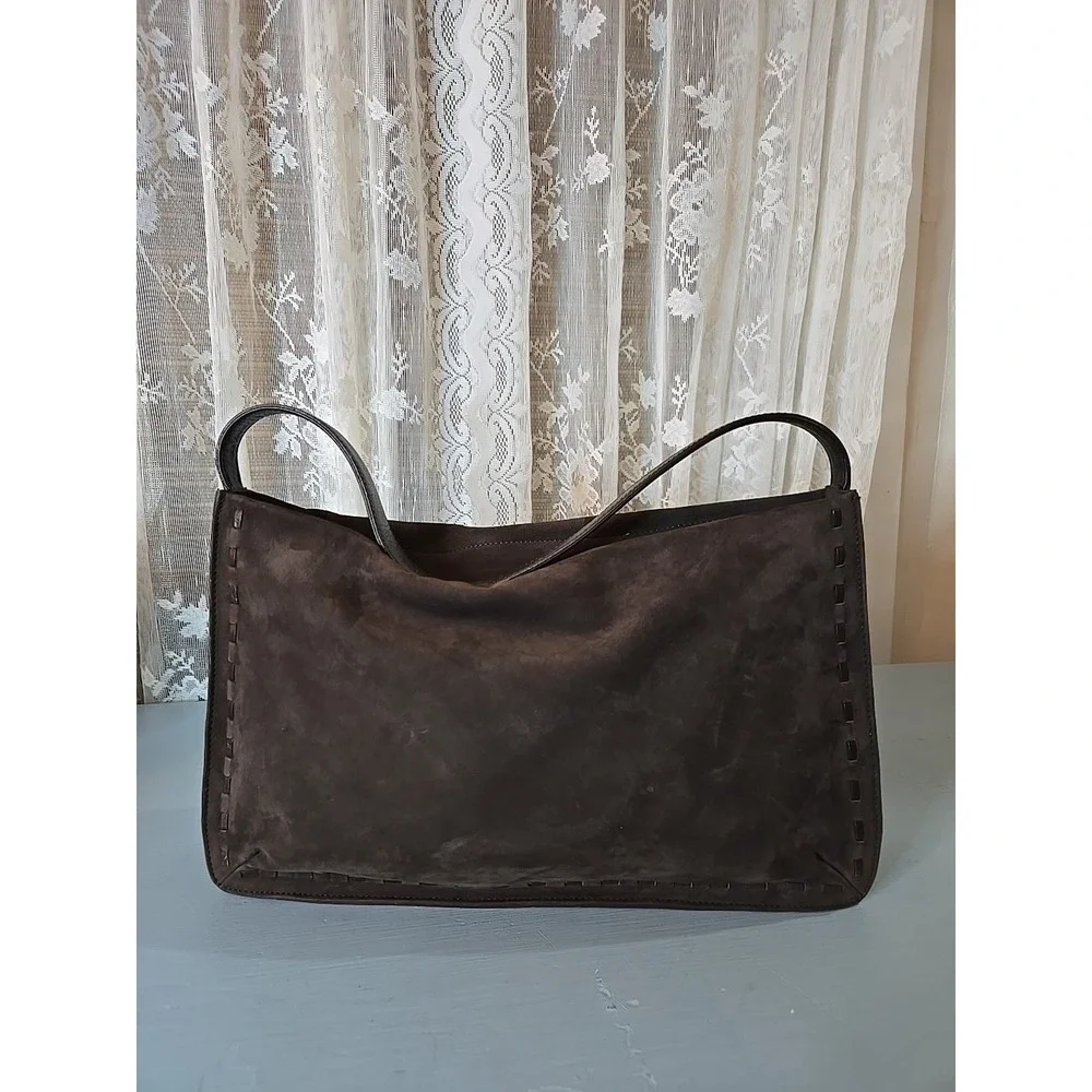 Vintage Coach 9476 Suede NUBUCK shoulder bag, turkey, brown leather (S7) - Picture 3 of 14
